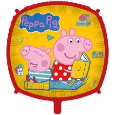 Globo de foil cuadrado de Peppa Pig 46cm
