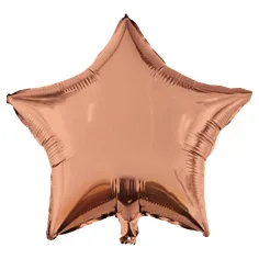 Globo de foil en forma de estrella – oro rosa 46cm