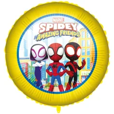 Globo de foil redondo de Spidey 46cm
