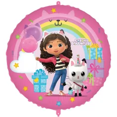 Globo de foil redondo Gabi casa de muñecas 46cm