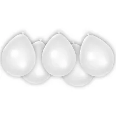Globo de látex blanco set de 8 piezas
