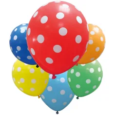 Globos inflables de lunares – set de 6 unidades