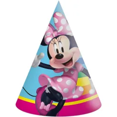 Gorro de fiesta Minnie Mouse 6 unidades