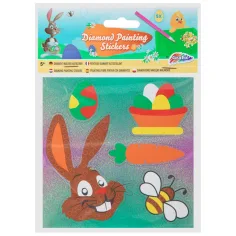 Grafix: Pack de 5 pegatinas de pintura de diamantes de Pascua A5 en 2 versiones