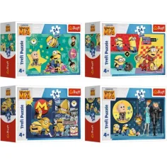 Gru 4: Divertidos minions rompecabezas mini de 54 piezas en varias versiones - Trefl