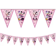 Guirnalda de banderines de Minnie Mouse y Daisy con estampado