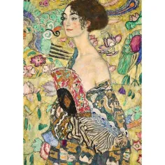 imagen de Gustav Klimt: La dama con abanico puzzle de 1000 piezas - Trefl 2
