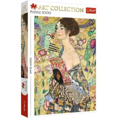 Gustav Klimt: La dama con abanico puzzle de 1000 piezas - Trefl