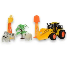 imagen de Happy Farm: Set de granja con tractor, animales y accesorios 2