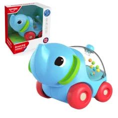 Happy World: Elefante sonajero rodante 11cm