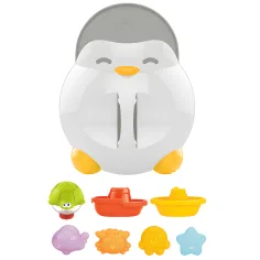 imagen de Happy World: Juguete de baño de pingüinos con animales marinos 2
