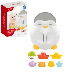 Happy World: Juguete de baño de pingüinos con animales marinos