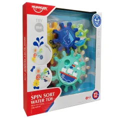 Happy World: Mundo Acuático Set de Juguetes de Baño con Engranajes de 6 Piezas