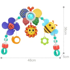 imagen de Happy World: Puente de juego con animales adorables para cuna 3