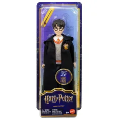 Harry Potter: Harry muñeco con túnica y varita - Mattel