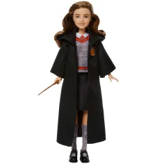 imagen de Harry Potter: Muñeca de Hermione Granger con túnica y varita mágica - Mattel 2