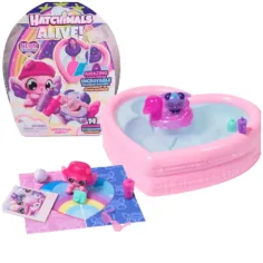 Hatchimals Alive!: Fiesta de piscina arcoíris neón - Spin Master