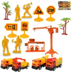 Heavy Duty: Set de juego de construcción con coches de volante y accesorios