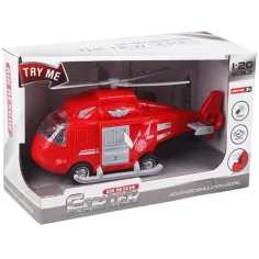 Helicóptero de rescate con ruedas y sonido 1/20