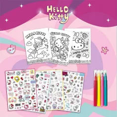imagen de Hello Kitty Libro para colorear con pegatinas - Lisciani 3