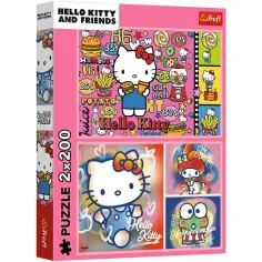 Hello Kitty y sus amigos 2x200 puzzle - Trefl