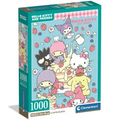 Hello Kitty y sus amigos Dulces delicias rompecabezas de 1000 piezas – Clementoni