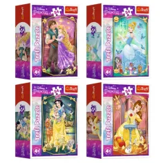 Hermosos mini puzzles de Disney Princesas de 54 piezas en varias versiones - Trefl