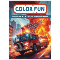 Héroes en la ciudad libro para colorear de vehículos de emergencia - Trefl