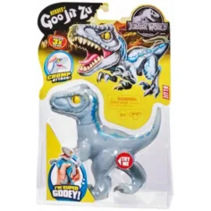 Heroes of Goo Jit Zu Jurassic World Velociraptor Azul figura de juguete