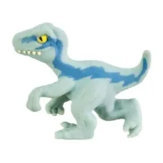 Heroes of Goo Jit Zu Minis: Jurassic World Mini velociraptor azul figura de dinosaurio