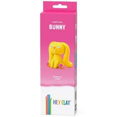 Hey Clay: Figura de conejo suave y esponjosa set de plastilina