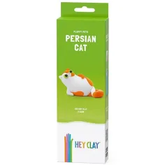 Hey Clay: Suave y esponjosa figura de gato persa set de plastilina