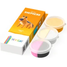 imagen de Hey Clay: Suave y peludo cachorro pastor alemán set de plastilina 2