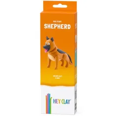 Hey Clay: Suave y peludo cachorro pastor alemán set de plastilina