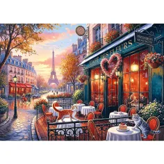 imagen de Historia de amor Amor en París rompecabezas de calidad Premium de 500 piezas - Trefl 2