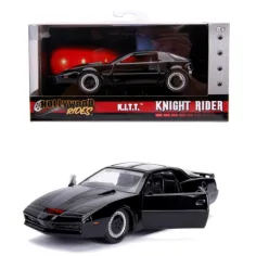 Hollywood Rides - Knight Rider: K.I.T.T. Knight 2000 modelo de coche de metal 1/32 - Simba Toys