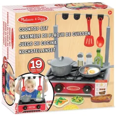 Hornear-Cocinar: Conjunto de cocina de madera Deluxe - Melissa & Doug