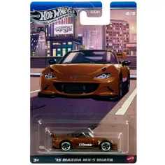 Hot Wheels: ’15 Mazda MX-5 Miata coche clásico 1/64 - Mattel