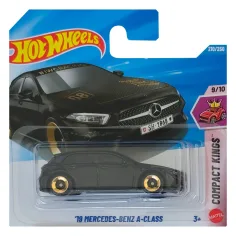 Hot Wheels: '19 Mercedes-Benz A-Class coche negro 1/64 - Mattel