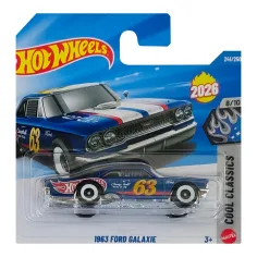 Hot Wheels: 1963 Ford Galaxie coche en miniatura 1/64 - Mattel