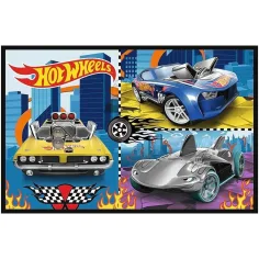 imagen de Hot Wheels - 2 x 70 piezas de rompecabezas - Trefl 2