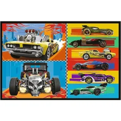 imagen de Hot Wheels - 2 x 70 piezas de rompecabezas - Trefl 3