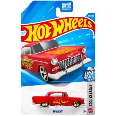 Hot Wheels: '55 Chevy cochecito 1/64 - Mattel