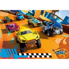 imagen de Hot Wheels ¡A la carrera! puzzle maxi supercolor de 104 piezas - Clementoni 2