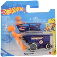 Hot Wheels: Aisle Driver coche pequeño morado 1/64 - Mattel