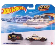 Hot Wheels: Camión de transporte Porsche 911 Off-Roader a escala 1/64 - Mattel