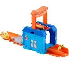 imagen de Hot Wheels: City Dine & Go restaurante de autos set de pista base – Mattel 5
