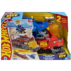 Hot Wheels City: Transportador de coches Dragón - Mattel