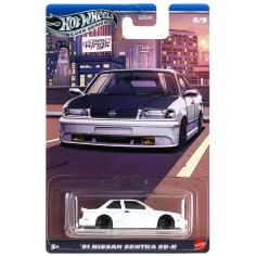 Hot Wheels: Clásico coche pequeño Nissan Sentra SE-R ’91 1/64 - Mattel