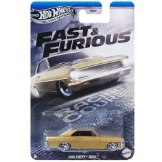 Hot Wheels: Coche pequeño 1966 Chevy Nova de Rápidos y Furiosos 1/64 - Mattel